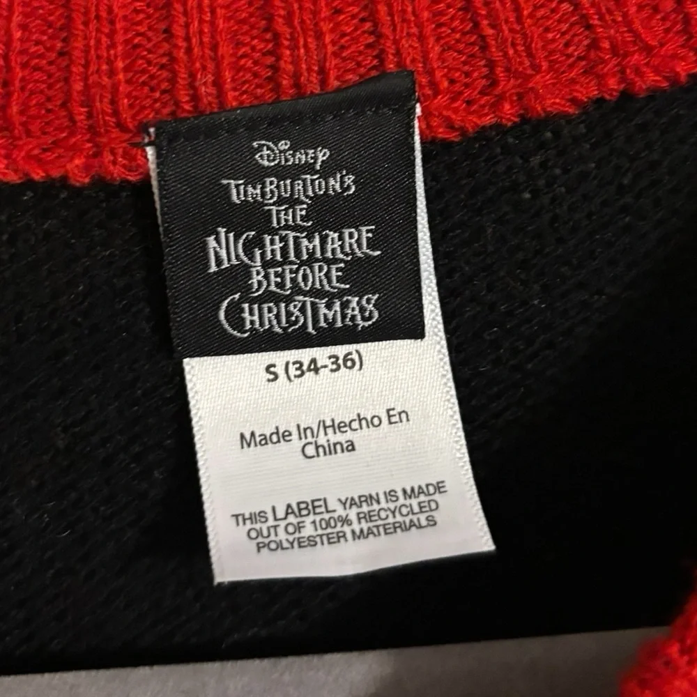 The Nightmare Before Christmas Jack Skellington Santa‎ Sweater Men’s Small
